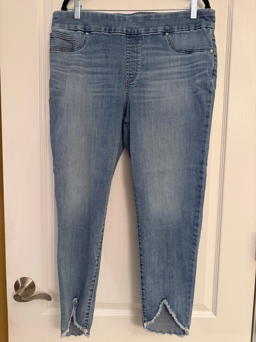 Chico's Pull On Jegging Ankle - Light Blue Denim
